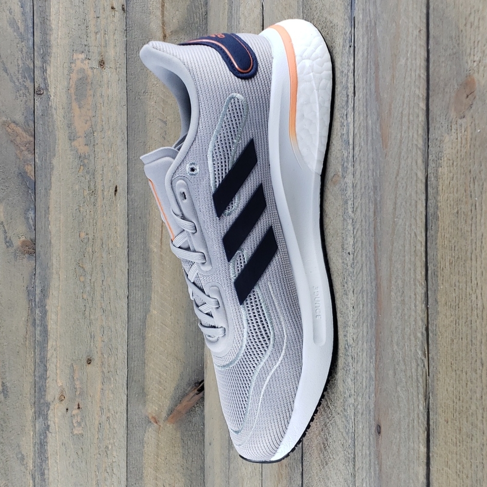 adidas Supernova Boost Bounce Men's Running Training Shoes Grey/Navy - Picture 7 of 9